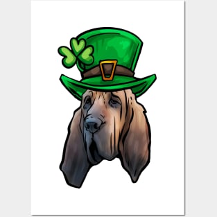 St Patricks Day Bloodhound Posters and Art